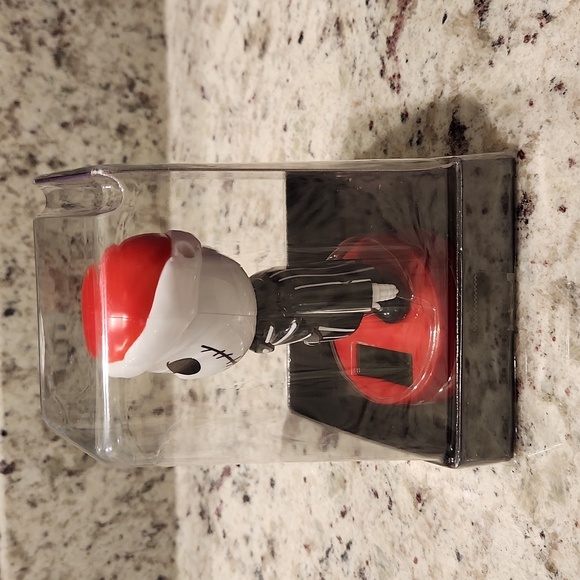 The Nightmare Before Christmas Jack Skellington Solar Bobble Head Santa Hat - Picture 5 of 8